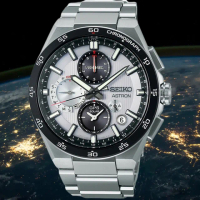【SEIKO 精工】官方授權 Astron 鈦 GPS衛星對時 太陽能計時腕錶(SSH153J1/5X83-0AA0S)