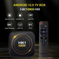 20pcs HK1 RBOX H8S Android 12.0 Smart TV Box 2.4G 5G Dual Wifi Allwinner H618 4GB 32GB 64GB 100M vs x96q x98h Pro Tanix w2