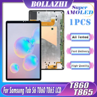 10.5" Super AMOLED For Samsung Tab S6 SM-T860 SM-T865 T860 T865 LCD Display Touch Screen Digitizer Assembly Replacement Parts