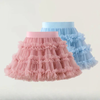 Kid Girls Tutu Skirts Ball Gown Princess Skirt Summer New Children Skirts Fluffy Skirts Puffy Tulle Skirts