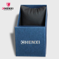 CHENXI Brand Original Watch Box High Quality Paper Dark Blue Wristwatch Gift Box