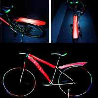 5cm*3m Waterproof Reflective Protection Bicycle Stickers Safety Night Rainday Cycling Adhesive Tape Bike Frame Decal Accessories
