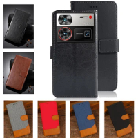 Case for ZTE Nubia Z60 Ultra Luxury Magnetic Wallet PU Leather Case for ZTE Nubia Z60 Ultra NX721J Magnetic Phone Case Capa