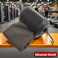 Permata Mall- TaffHOME Handuk Microfiber Quick Dry Cooling Ice Towel Silicon Case - S-10