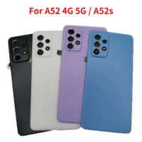 For A52 4G 5G A525 A526 Back Battery Cover For Galaxy A52s A528 Door Rear Housing Case With Camera Lens