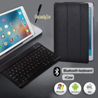 Case for Apple IPad Air 1 2/Pro 9.7"/IPad 5th 6th Gen Tablet Adjustable Folding Stand Cover Smart Sleep Wake Funda + Keyboard