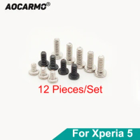 Aocarmo 12Pcs/Set For Sony Xperia 5 / X5 / J8210 J9210 Motherboard Inside Bolt Middle Frame Full Set Screw