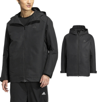 adidas 外套 TH PREM WV 男款 黑 寬鬆 反光 立領 機能 連帽外套 夾克 愛迪達 HY5829