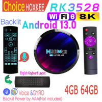 Android 13.0 H96 MAX RK3528 Rockchip 8K Wifi6 100M LAN Dual Wifi 2.4G 5G BT5.0 RAM 2GB 4GB ROM 16GB 32GB 64GB Smart TV Box