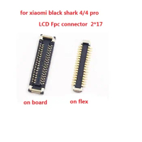 10Pcs Lcd Display Screen Flex FPC Connector For Xiaomi Black Shark 4 4Pro Plug On Board 34Pin