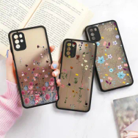 Flower Case For Oneplus 9 Pro 9R Painted Matte PC Phone Cover for Oneplus 8T One plus 6t 7 8 7T OnePlus Nord Funda Capa