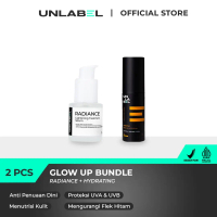 UNLABEL - Glow Up Bundle (Radiance Lightening Treatment Serum + Hydrating Moisturizer with UV Screen