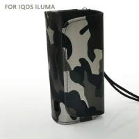 Fashion for Iqos Iluma Flip Double Book Cover Case Wallet Leather Pouch Bag Holder for ICOS ILUMA Cigarette Accessories