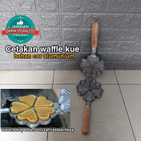 Cetakan kue wafel hati besar/ egg waffle isi 5