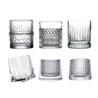 Whiskey Glass, Old Fashioned Rocks Glasses Tumblers, Glassware for Cocktail Scotch, Bourbon, Gin, Voldka, Brandy