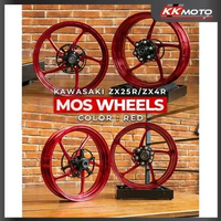 MOS ZF05 Forged Wheels - Kawasaki ZX25R ZX4RR Blue Double Disc