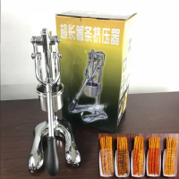 30cm Super Long French Fries Maker Hand Press Longest Potato Chips Squeezer Vertical Type Long Fries Forming Machine Equipment
