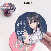 Anime Yukinoshita Yukino Yuigahama Yui Big 16cm Badge Stand Figure Brooch Pins Noodles Instant Noodles Lid Cosplay Gift A7067