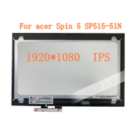 B156HAN06.1 FHD 1920×1080 15.6"inch Lcd Touch Screen Digitizer Assembly For acer Spin 5 SP515-51N 1920*1080 IPS