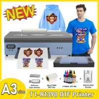 A3 DTF Printer R1390 T-shirt Printing machine a3 impresora dtf Transfer Printer dtf a3 printer For T-shirt All Fabric