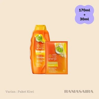MAKARIZO Hair Energy PAKET Conditioning Shampoo 170ml & Hair & Scalp Creambath 30g Rusak Warna Kusam
