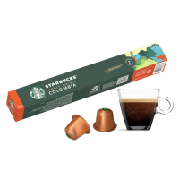【STARBUCKS 星巴克】單一產區哥倫比亞咖啡膠囊10顆/盒 15個月(新包裝;適用於Nespresso膠囊咖啡機)