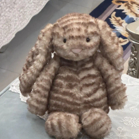 Shy Rabbit Jellycat Bonnie Plushie Tiger-Stripe Plush Companion Doll