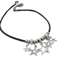 Star Pendant Necklaces Star Chokers Star Necklaces Y2k Jewelry Alloy Material Party Accessories for Girlfriends Teens