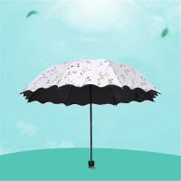 Payung Lipat, Perlindungan Matahari, Cahaya dan Manis, Gaya Alamiah, dengan Ciri Payung transparent