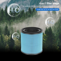 AP0601 Air Purifier Replacement Filter 4 Stage H13 True HEPA Filter Filter Cartridges Compatible with AIRTOK Air Purifier