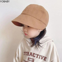 YOBABY Thường ngày Mũ ngư dân Mũ xô cho trẻ em Phong cách Hàn Quốc 2-7 tuổi Mũ chống nắng cho bé Kem