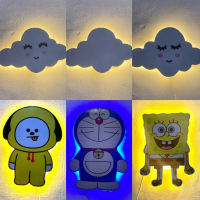 Lampu LED Karakter  / Lampu kamar anak  LED lampu hiasan dinding lampu tidur lampu awan aesthetic