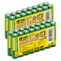 【超霸GP】超級環保4號(AAA)碳鋅電池32粒裝-小小兵 馬拉松電力 聯名款(1.5V不加水銀)