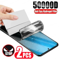2PCS Anti-Spy Hydroge Film Screen Protector For Samsung Galaxy S20 S22 S24 S23 S21 Ultra Plus S23 FE Note 8 9 10 20 Ultra Film