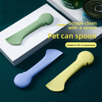 Original Shell Shaped Long Handle Spoon, Pet Wet Food Feeding & Mixing Can Spoon, Can Opener Stirrin