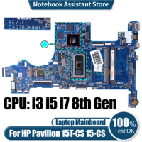 For HP Pavilion 15-CS Notebook Mainboard DAG7BLMB8D0 L67287-601 L67288-601 L76585-601 I5 I7 10th Gen GPU 2G Laptop Motherboard $