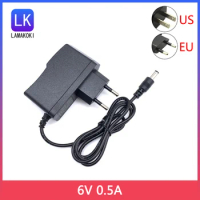 6V 0.5A 500MA AC DC 4.0-1.7mm Power Supply Adapter Charger For OMRON I-C10 M4-I M2 M3 M5-I M7 M10 M6 M6W Blood Pressure Monitor