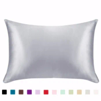 19 Momme 100% Pure Natural Mulberry Silk Pillowcase for Hair &amp; Facial Beauty , Pillow Shams Cover with Hidden Zipper