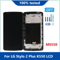 Original For 5.7" LG Stylo 2 Plus 4G K550 MS550 LCD Display Screen With Touch Screen Digitizer Assembly For LG K550 with Frame