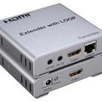 4Kx2K 1080P 100M HDMI Extender with Loop TX/RX HDMI 1.4 Launcher+Receiver Support 3D For TV DVD PS4 Projector