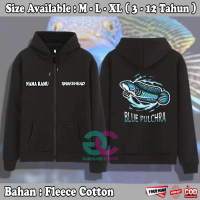 Zipper Anak Laki laki Channa Blue Pulchra / Sweater Anak Animal Snakehead 98  - KIds Store 17