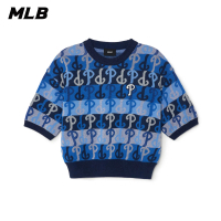 【MLB】女版針織毛衣 MONOGRAM系列 費城費城人隊(3FKPM0131-10BLD)
