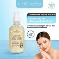 ERHA Skinsitive UltracalmPRO Calming Body Wash 280ml - Sabun Mandi Cair Badan Kulit Kering, Sensitif