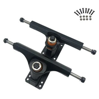 6.25 Inch Black Surf Skateboard Trucks Surf Skate Skateboard Truck Longboard Trick Board Long Board Steering Bracket