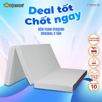 Đệm Foam Nhật Bản Oyasumi Original 3 Tấm (Tiêu Chuẩn)