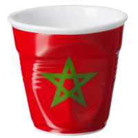 【REVOL】法國 REVOL FRO 摩洛哥國旗 陶瓷皺折杯 80cc