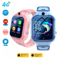 4G Children Smart Watch GPS Track Video Call Camera SOS Waterproof Display Location LBS Tracker Smart Watch Kids smartwatch