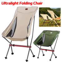 Ultralight Folding Chair Detachable Portable Moon Chair Nature Hike Chair Outdoor Fishing Camping Chair Beach Hiking Picnic Seat