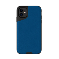 Mous Contour iPhone 11 天然材質防摔保護殼-沉藍皮革
