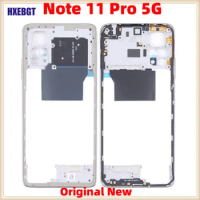 Original Middle Frame For Xiaomi Redmi Note 11 Pro 5G Global Version With Volume Button Front Housing Middle Bezel Chassis Parts